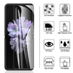 Hydrogel Screen Protector and Camera Lens Cover for Samsung Galaxy Z Flip 3 5G - Image 4