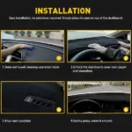 Dashboard Cover Mat for 2007-2011 Toyota Camry - Image 8