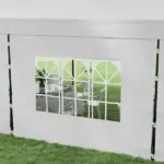 Outsunny Freestanding Shade Tent 9.5x28 White with Carry Bag Weights for Outdoor Events Gatherings Easy Transport - Image 9