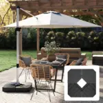 Outsunny Freestanding Umbrella Base: Heavy-Duty, Adjustable for Water or Sand Filling, 132/176 lbs, Black| - Image 2