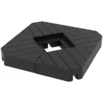 Outsunny Freestanding Umbrella Base: Heavy-Duty, Adjustable for Water or Sand Filling, 132/176 lbs, Black| - Image 11