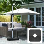 Outsunny Freestanding Umbrella Base: Heavy-Duty, Adjustable for Water or Sand Filling, 132/176 lbs, Black| - Image 9