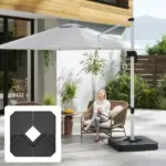 Outsunny Freestanding Umbrella Base: Heavy-Duty, Adjustable for Water or Sand Filling, 132/176 lbs, Black| - Image 10