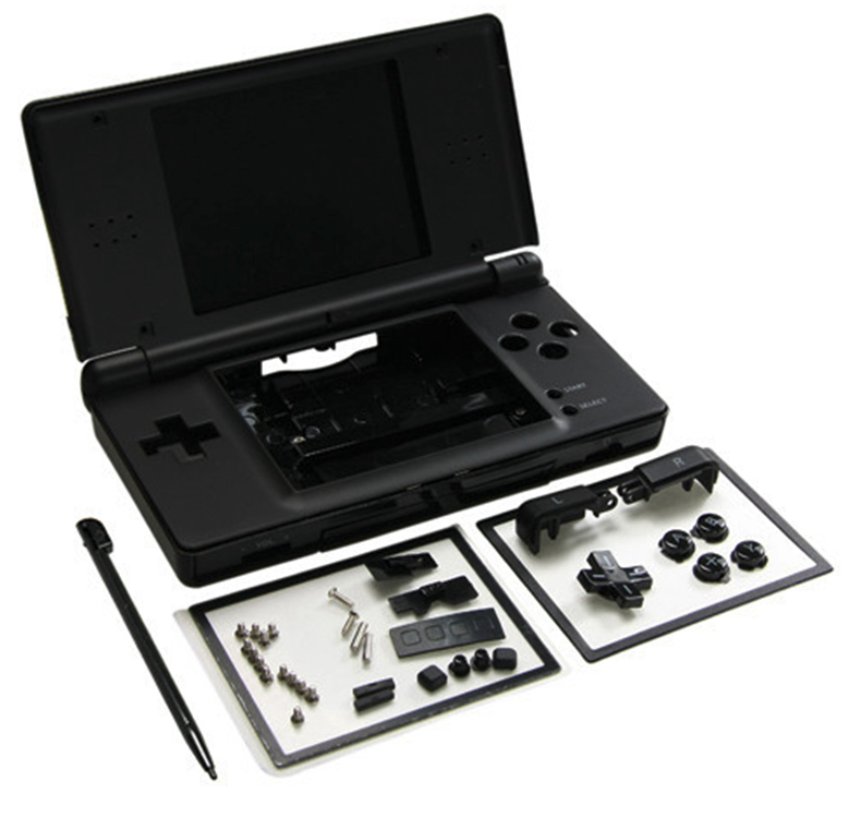 Replacement Housing Shell and Screen Lens for Nintendo DS Lite Black
