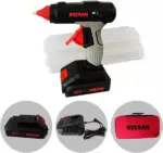 Keegan Tools 20V Cordless Hot Glue Gun Kit with 2 Batteries and 36 Glue Sticks - Image 10