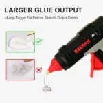 Keegan Tools 20V Cordless Hot Glue Gun Kit with 2 Batteries and 36 Glue Sticks - Image 14