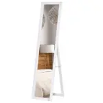 Full-Size White Mirror, Floor Standing or Wall-Mounted, Rectangle, for Bedroom, Living Room - Image 11