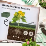 Outsunny Galvanized Planter Box, 24" x 24" x 11.75" Raised Garden Bed with Tomato Cage for Climbing Vines, Light Green - Image 5