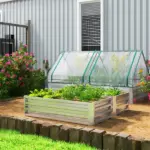 2-Pack Galvanized Raised Garden Beds 4 x 2 x 1 Ft Metal Planter Boxes Silver - Image 2