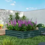 Galvanized Raised Garden Bed 4x4 Steel Frame Green for Vegetables Flowers Plants Herbs - Image 8