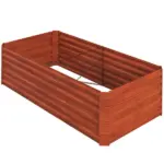 Galvanized Raised Garden Bed, Steel Outdoor Planters with Reinforced Rods,  71'' x 36'' x 23'', Dark Brown - Image 11