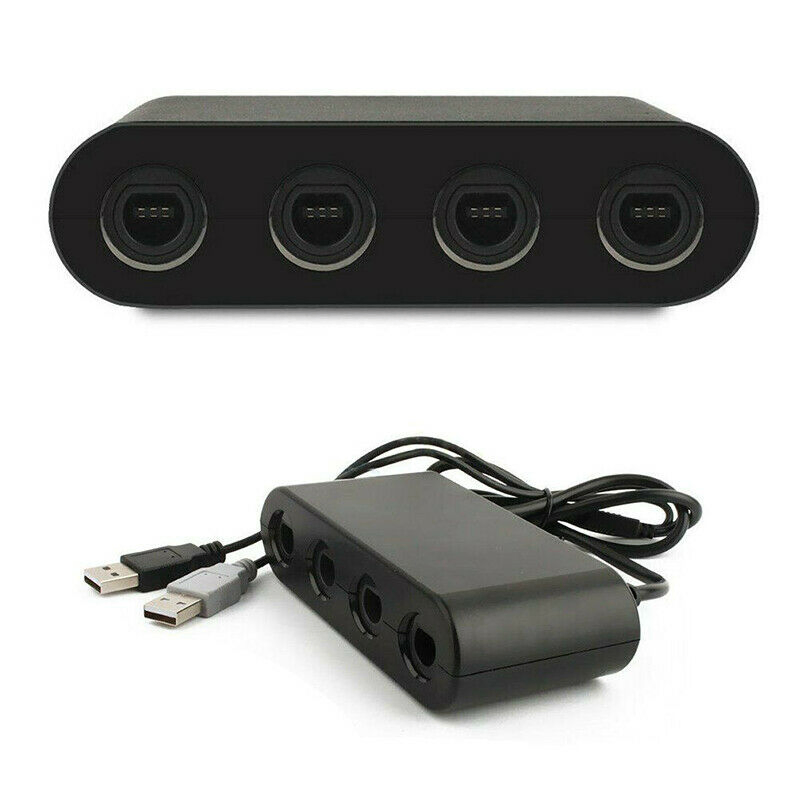 4-Port GameCube Controller Adapter for Nintendo Switch, Wii U and PC
