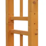 Outsunny Garden Arbor Arch Trellis 7 ft Wood with Natural Fir Side Panel for Climbing Vines Outdoor Orange - Image 7