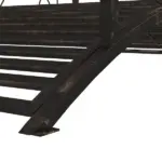 Outsunny Garden Bridge 4' Metal Arch with Scrollwork and Safety Rails Easy Assembly Black Bronze - Image 9