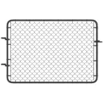 Garden Gate Chain Link Fence Gate, Galvanized Steel Garden Door for Yard Entrance Way, 47.2" x 70.9", Black - Image 11