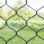 Garden Gate Chain Link Fence Gate, Galvanized Steel Garden Door for Yard Entrance Way, 47.2" x 70.9", Black - Image 9