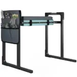 Outsunny Garden Kneeler and Seat, Heavy-Duty Foldable Gardening Stool with Thicker Soft Kneeling Pad, Extendable Steel Leg - Image 11