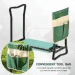 Outsunny Garden Kneeling Bench with 1 Large Side Tool Pouch and Easy Folding Design, Garden Kneeler Seat for Transport and Storage - Image 6