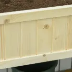 Garden Planter Wood Rectangular Folding Outdoor Workstation with Drainage Hole 45.25'' x 22'' x 30'' - Image 8