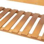 Garden Raised Bed with Shelf Wheels Wooden Planter Box for Vegetables Flowers Brown - Image 13