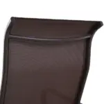 Outsunny Gliding Lounger Chair, Outdoor Swinging Chair with Smooth Rocking Arms and Lightweight Construction for Patio Backyard, Brown - Image 8