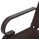 Outsunny Gliding Lounger Chair, Outdoor Swinging Chair with Smooth Rocking Arms and Lightweight Construction for Patio Backyard, Brown - Image 9