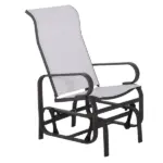 Outsunny Gliding Lounger Chair, Outdoor Swinging Chair with Smooth Rocking Arms and Lightweight Construction for Patio Backyard, Cream White - Image 11