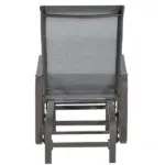 Outsunny Gliding Rocking Chair, Patio Swinging Chair with Smooth Rocking Arms and Lightweight Construction for Patio Backyard, Gray - Image 7