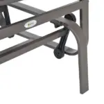 Outsunny Gliding Rocking Chair, Patio Swinging Chair with Smooth Rocking Arms and Lightweight Construction for Patio Backyard, Gray - Image 10