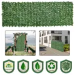 Outsunny Grass Wall Panels, 118x39 Artificial Grass Wall, Outdoor Fabric, Greenery Backdrop Panels Wall for Outdoor, Indoor, Dark Green - Image 7