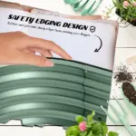 Green Galvanized Garden Bed 8' Metal Planter Box DIY Stock Tank Safety Edging for Herbs Vegetables - Image 6
