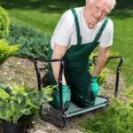 Outsunny Green Garden Kneeler and Seat Bench - Padded, Foldable Stool with Gardening Knee Pads for Comfortable Planting - Image 7
