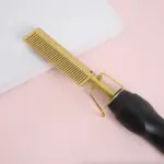 Electric Ceramic Hot Comb Hair and Beard Straightener 3 Heat Settings - Image 12