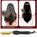 Electric Ceramic Hot Comb Hair and Beard Straightener 3 Heat Settings - Image 15