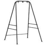 Outsunny Hammock Chair Stand Indoor and Outdoor Use with Anti-Slip Foot Pads, 2 Carabiners, Black - Image 11