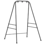 Outsunny Hammock Chair Stand Indoor and Outdoor Use with Anti-Slip Foot Pads, 2 Carabiners, Gray - Image 11