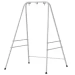 Hammock Chair Stand Indoor and Outdoor Use with Anti-Slip Foot Pads, 2 Carabiners, White