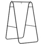 Outsunny Hammock Chair Stand Only Heavy Duty Solid Steel A-Frame for Hanging Hammock, Egg Chair, Max Load 330 lb, Black - Image 11