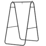 Outsunny Hammock Chair Stand Only Heavy Duty Solid Steel A-Frame for Hanging Hammock, Egg Chair, Max Load 330 lb, Black
