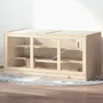 PawHut Hamster Cage 3 Tiers Wooden Big Habitat Mice Rat Exercise Play House Pen Opening Roof Ramps - Image 2