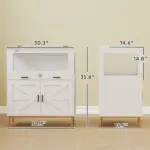Hamster Cage with Storage Cabinet, Small Animal Cage with Pull Out Drawer and Acrylic Panels, 30" x 19.5" x 36" - Image 2