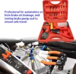 Handheld Vacuum Pressure Pump Tester and Brake Bleeder Kit with Case - Image 7