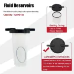 Handheld Vacuum Pressure Pump Tester and Brake Bleeder Kit with Case - Image 8