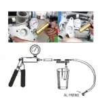 Handheld Vacuum Pressure Pump Tester and Brake Bleeder Kit with Case - Image 19