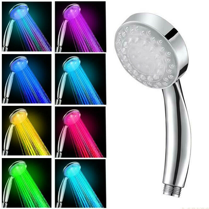 7 Color Water-Powered LED Handheld Shower Head