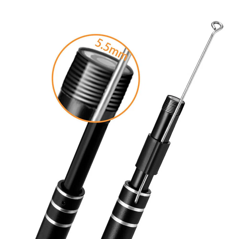 USB Ear Endoscope Camera with 6 LEDs and 3-in-1 Connector, 640x480