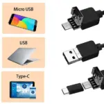 USB Ear Endoscope Camera with 6 LEDs and 3-in-1 Connector, 640x480 - Image 4