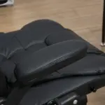 Heated Massage Reclining Office Chair 6 Vibration Points Desk Armrest Remote Control Black - Image 8