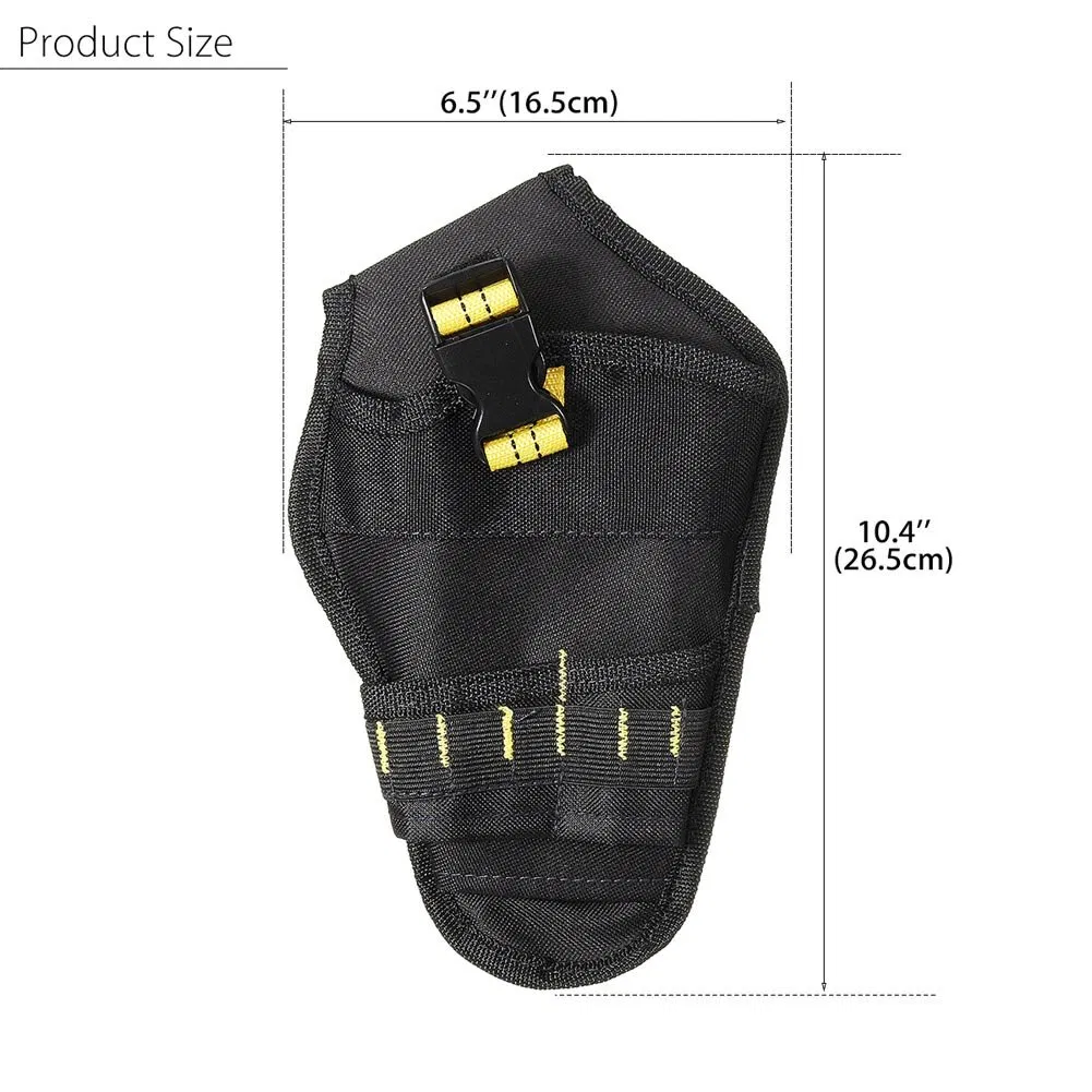 Heavy Duty Drill Holster Tool Belt Pouch with Bit Holders