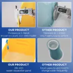 HOMCOM Heavy-Duty Janitor Mop Bucket with Wringer, Durable Yellow, Easy Clean-Up - Image 6